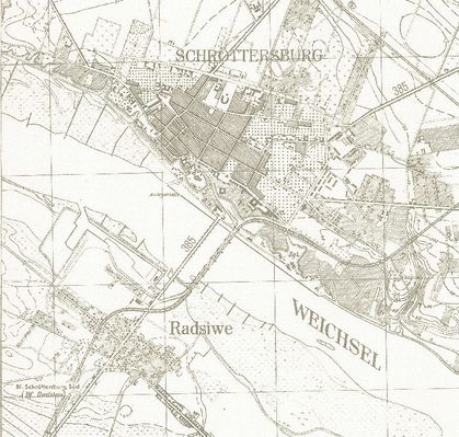 Mapa Płocka z 1944r
Fragment niemieckiej mapy 1:25000 z 1944r.
