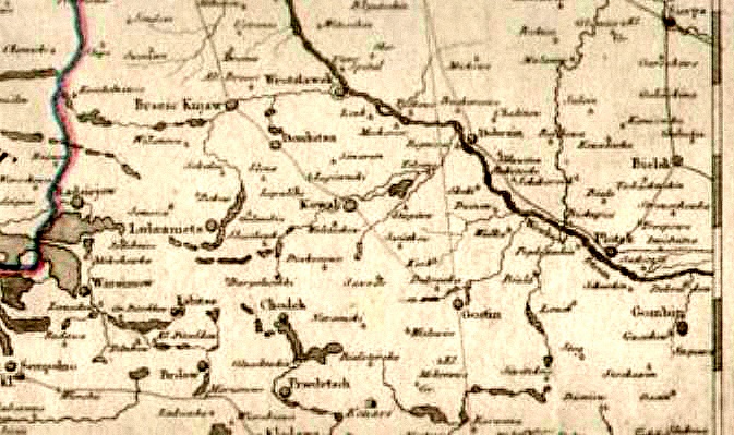 mapa z 1786r. Schraebla
trochę mniej czytelna
