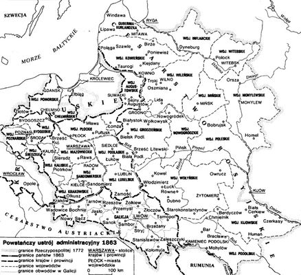powstańczy ustrój administracyjny 1863
***
