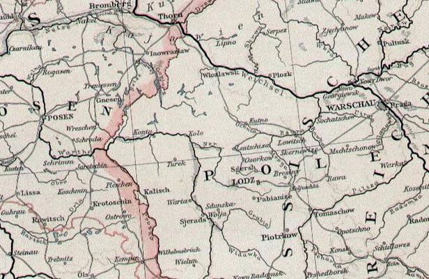 1893r.
Płock na mapie niemieckiej
