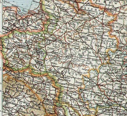 1912r.
z atlasu Andree (Lipsk)
