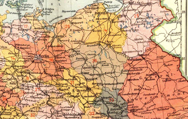 fragment mapy - 1942 r.
Rzesza Niemiecka 1942r.
