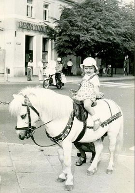 Dorotka, kucyk i milicjant
Plac Narutowicza i ul. Kościuszki  1977r.
