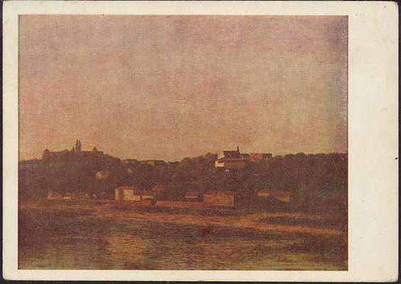 pocztówka z reprodukcją obrazu olejnego "Płock"
mal. F. Szczęsny-Kowarski
