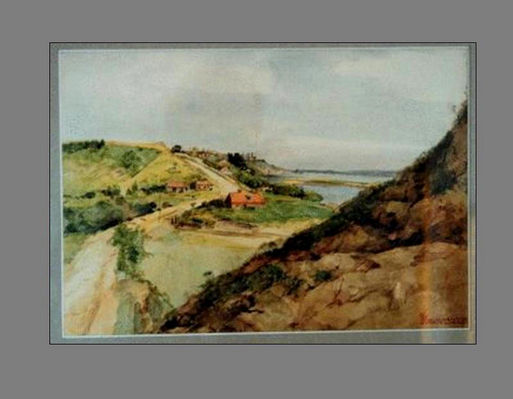 Widok Płocka od strony Winiar z 1927r. - akwarela Heleny Jawniszko ze zbiorów Muzeum Mazowieckiego w Płocku
Czy przeprawa przez Wisłę w Płocku w 1567r. hetmana Stefana Czarnieckiego nie ma tego samego krajobrazu ?
Stefan Czarniecki pomagał Danii w wojnie ze Szwecją w zdobywaniu twierdzy na wyspie Kołdynga dopiero rok później w 1568r.
