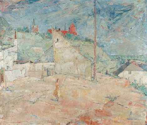 Motyw z Płocka I
obraz olejny na płótnie, mal. Alojzy Siwecki (1912-1988)
