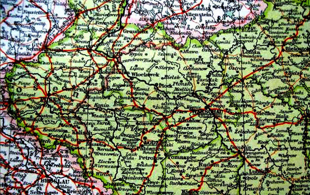 1929r. Mazowsze
na mapie niemieckiej
