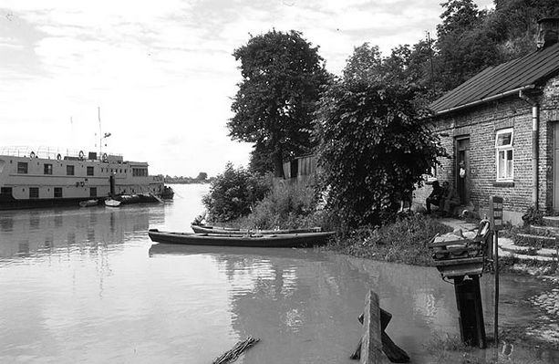 wysoka woda w Wiśle zajrzała do Wyszogrodu
połowa lipca 1997r.
