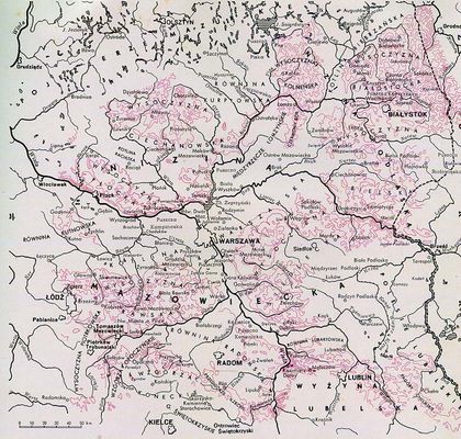 Płock leży na Wysoczyźnie Płockiej
która leży na Nizinie Mazowieckiej
