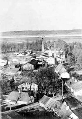 widok na papiernię i osadę fabryczną w Soczewce
kiedyś największa w Kongresówce fabryka papieru
Słowa kluczowe: papiernia Soczewka