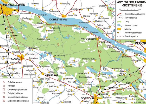 Lasy Włocławsko-Gostynińskie
jeden z największych kompleksów lasów chronionych na Mazowszu
