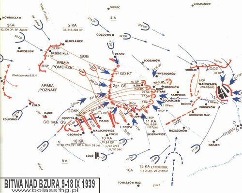 Płock na mapie bitwy nad Bzurą w 1939r.
***
Słowa kluczowe: mapa bitwa nad Burą