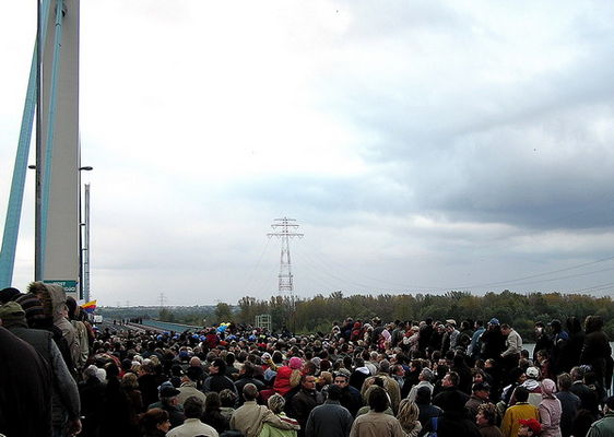 Płocczanie na otwarciu nowego mostu
13 października 2007r.  godz. 17.30
