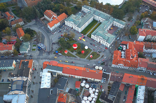 Rajd Orlenu z góry.
