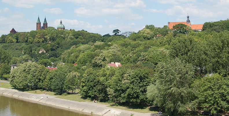 Wzgórze Tumskie - widok z mostu
