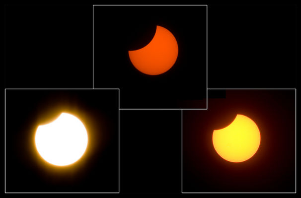 Zaćmienie Słońca
[i] 1 Sierpnia 2008 [/i]
Dziś o godzinie 11:52 w Płocku, można było obserwować zjawisko zaćmienia.
Całkowite zaćmienie widoczne było dla mieszkańców północnej Kanady, 
Grenlandii, Półwyspu Jamal, Uralu, zachodniej Syberii, pogranicza Mongolii i 
Chin oraz Chin Środkowych.
Nad Płockiem faza maksymalna osiągnęła stan 34% o godzinie 11:50 ( środkowe zdjęcie ).
Następne zaćmienie, które będzie można obserwować w Polsce, 
będzie miało miejsce dopiero w 2010 roku.
