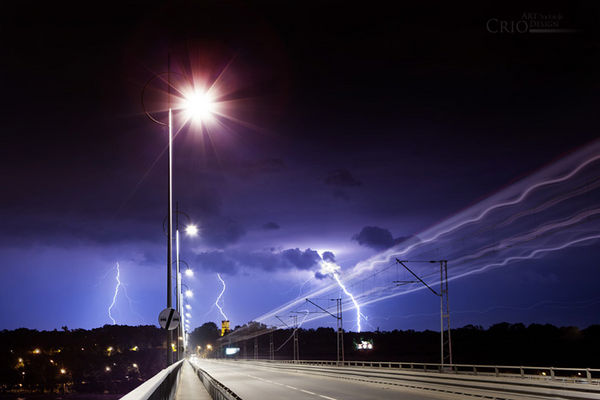Wyładowania atmosferyczne podczas burzy 22 Sierpnia
Most im. Legionów Marszałka Józefa Piłsudskiego
Słowa kluczowe: Burza Płock Wyładowania Błyskawica