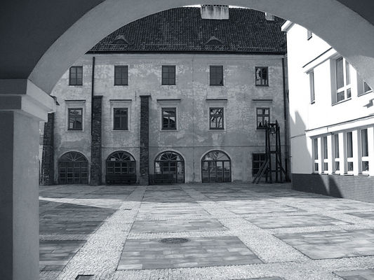 Dziedziniec płockiej Małachowianki
