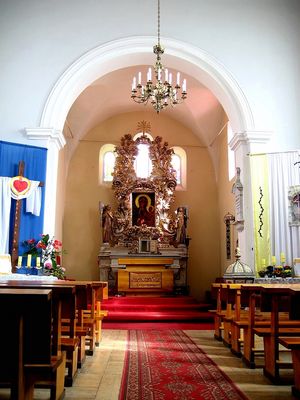 Wnętrze Kościoła pw. Św. Ap. Piotra i Pawła w Rokiciu
