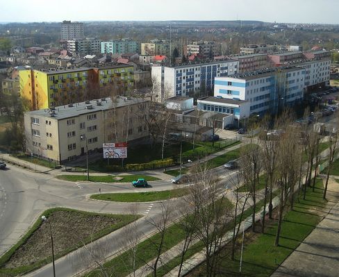 Widok na os. Dobrzyńska i os. Skarpa "A"
