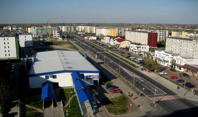 Widok na ul Armii Krajowej i os. Zielony Jar
