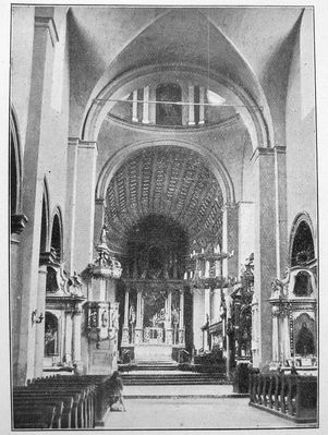 Wnętrze katedry - 1900r.
"Płock - Monografia Historyczna"
