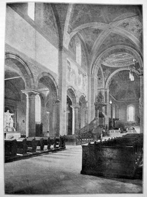 Wnętrze bazyliki katedralnej według fotografii E. Weschke'go - 1916r.
"Płock - Monografia Historyczna"
