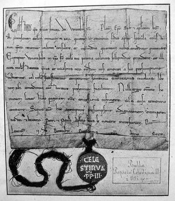 Bulla Celestyna III, papieża, z 1197r.
"Płock - Monografia Historyczna"
