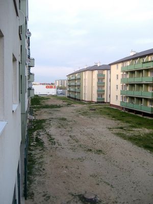 Miejsce lokalizacji planowanego deptaka na Podolszycach Południowych
