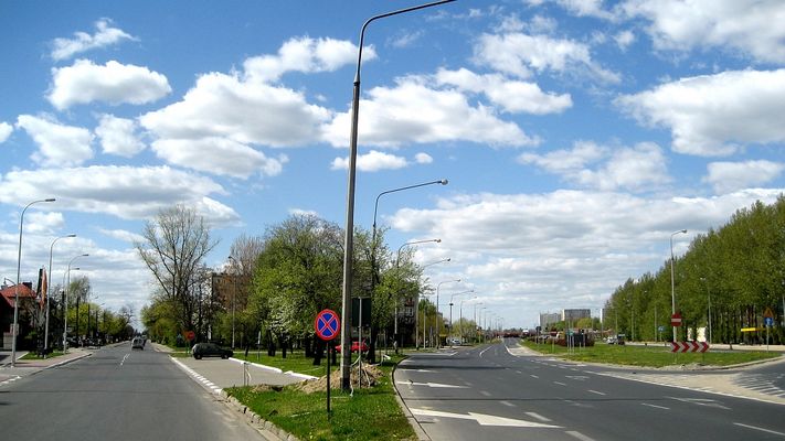 Widok na ul. Wyszogrodzką i Al. Józefa Piłsudskiego
