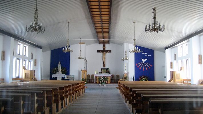 Wnętrze Kścioła pw. Matki Bożej Fatimskiej na Międzytorzu
