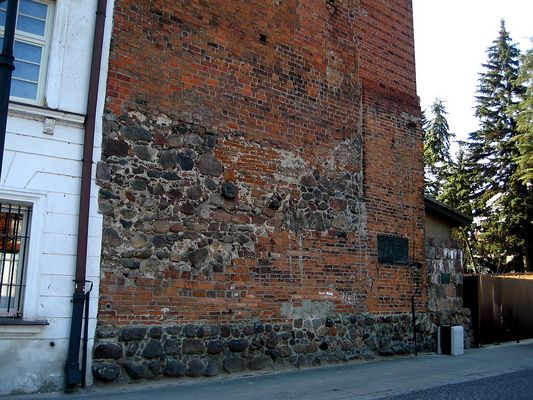 Palatium - najstarsza część zamku (fragment wieży zegarowej)
