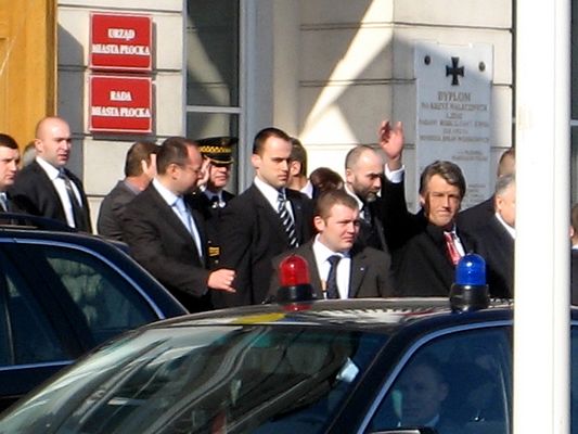 Prezydent Ukrainy Wiktor Juszczenko z wizytą w Płocku dnia 07.03.2007r.
