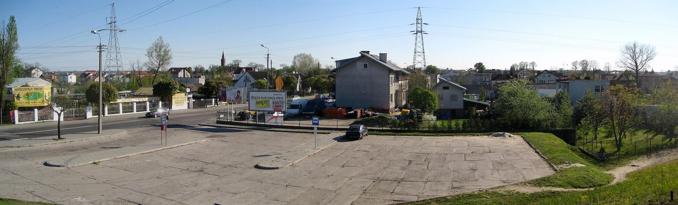 Widok z nasypu kolejowego
Radziwie.
