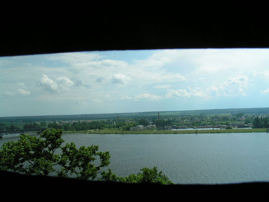 Panorama ze szczeliny Zamku Książąt Mazowieckich
