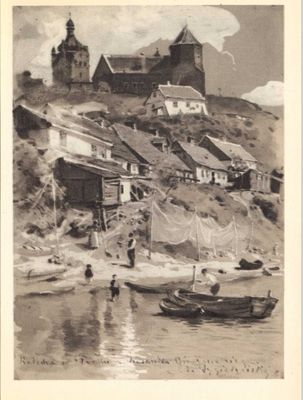 Płock Gierymskiego
Płock, Fragment Wzgórza Tumskiego i dzielnica Rybaki, Aleksander Gierymski (1850-1901) gwasz 36x26,5 cm
Słowa kluczowe: historia malarstwo stary Płock Muzeum Mazowieckie Gierymski