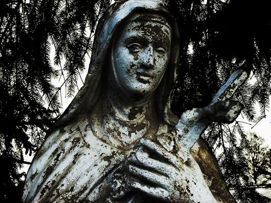 Figurka przy zakładzie pogrzebowym.
Nazwy zakładu nie pamiętam niestety :P
