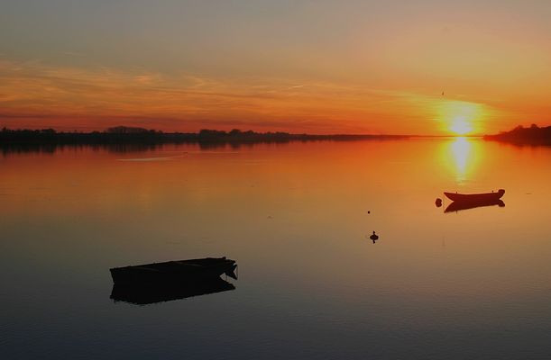 ***
zachód nad Wisłą w okolicach Klubu Żeglarskiego 
