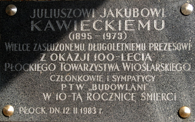 Tablica poświęcona Juliuszowi Kawieckiemu
na budynku Płockiego Towarzystwa Wioślarskiego
[url]http://galeria.plock24.pl/displayimage-12845.html[/url]
Słowa kluczowe: Kawiecki Juliusz PTW wioślarze