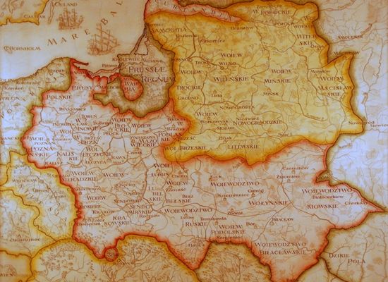 Mapa w Sali Senatorskiej
na Zamku Królewskim w Warszawie.
Przedstawia terytorium Polski ok. 1790 r. Mapa namalowana na ścianie
Słowa kluczowe: mapa senatorska zamek królewski 1790