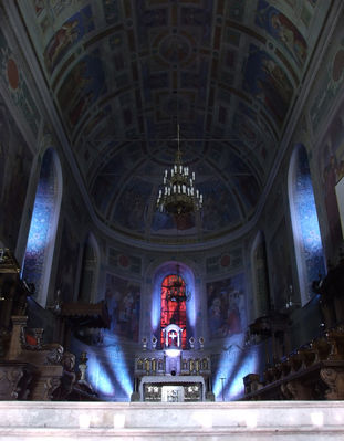 Katedra główny ołtarz
Zdjęcie wykonane po niedzielnym koncercie 
Festiwalu Muzyki Jednogłosowej
Słowa kluczowe: katedra