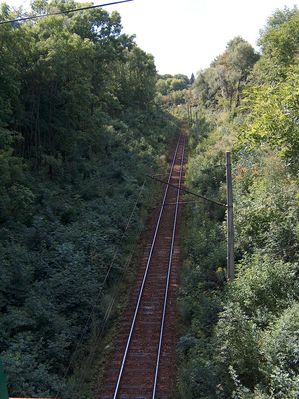 Wjazd koleją do Płocka
