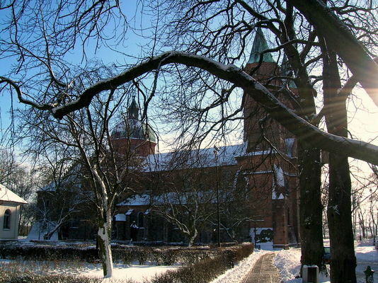 Katedra zimą
