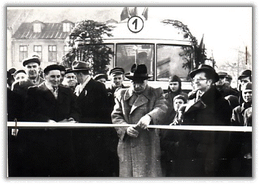 Otwarcie Miejskiej Komunikacji Autobusowej w Płocku 1960 rok.
