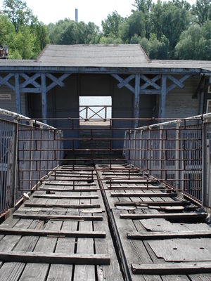 Stara przystań - trap
Po tym jak przeczytałem o odnalezieniu starej przystani wybraliśmy się z żoną na spacer do Portu Praskiego i tak powstała ta fotka. Na zdjęciu widoczny trap. Trap niestety zagrodzony jest stalową kratą i wejście na pokład jest niemozliwe. Sam trap spawia wrażenie niezbyt wytrzymałego.
Słowa kluczowe: stara przystań