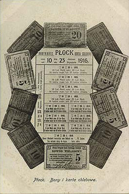 Bony i kartki chlebowe wydane przez Niemców w czasie I wojny światowej
'Płock w starej fotografii' - [url=http://www.galeria.e-plock.pl/]http://www.galeria.e-plock.pl/[/url]
