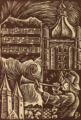 Nuty hejnału płockiego wg księdza Starocińskiego - 1937
