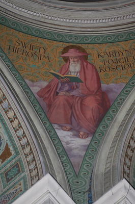 malowidło w transepcie w katedrze płockiej
