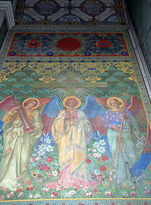 malowidło nad wejściem do zakrystii w katedrze płockiej
