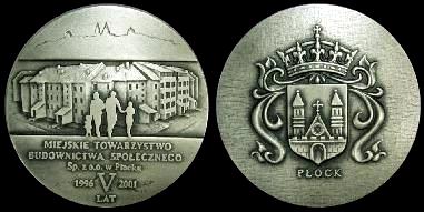 medal pamiątkowy Miejskiego Towarzystwa Budownictwa Społecznego
***
